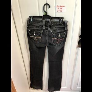 Rock Revival Jen boot cut jeans size 27
